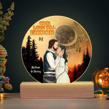 Load image into Gallery viewer, Personalized 3D LED Light for Couples - Our Love Will Endor Led Night Light PopCulturePrints