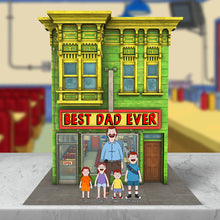 Load image into Gallery viewer, "Best Dad Ever" - Personalized Gift for Dad Plaque Shaped Plaques PopCulturePrints
