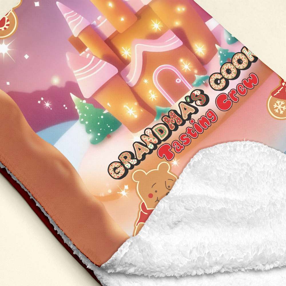 Custom Christmas Blanket for Grandma - Personalized Cookie Design Blanket PopCulturePrints