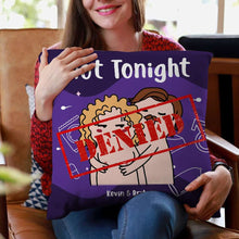 Load image into Gallery viewer, Tonight/Not Tonight Personalized Couple Pillow Set - Fun & Unique Valentine’s Day Gifts Pillow PopCulturePrints