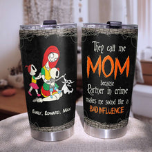 Load image into Gallery viewer, Personalized 'Partner in Crime' Mom Tumbler Gift Tumbler Cup PopCulturePrints