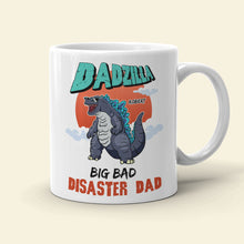 Load image into Gallery viewer, Personalized Baddest Dadzilla Coffee Mug - Perfect Gift for Dad Coffee Mug PopCulturePrints