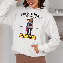 Load image into Gallery viewer, Personalized Husband & Wife Sweatshirt - Unique Anniversary & Valentine's Day Gifts Shirts PopCulturePrints