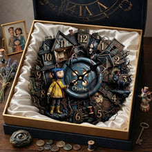 Load image into Gallery viewer, Time Flies in a Spooky World - Nightmare Hanging Wall Clock - Personalized Gift for All Occasions Hanging Wall Clock PopCulturePrints
