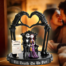 Load image into Gallery viewer, Till Death Do Us Part - Spooky Couple Acrylic Light Box | Personalized Gifts for Couples Light Box PopCulturePrints