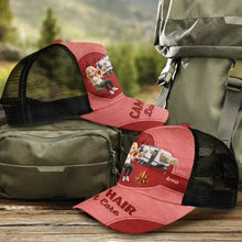 Load image into Gallery viewer, Camp Hair Don't Care - Personalized Mesh-back Cap for Outdoor Lovers Mesh-back Casual Cap PopCulturePrints
