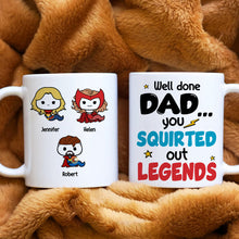 Load image into Gallery viewer, Personalized Superhero Dad Mug - Fun Coffee Gift Coffee Mug PopCulturePrints