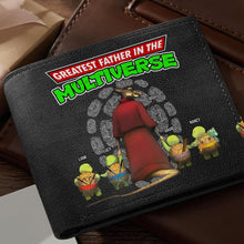 Load image into Gallery viewer, Greatest Dad in the Multiverse Personalized PU Leather Wallet Leather Wallet PopCulturePrints