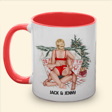 Load image into Gallery viewer, Personalized Couple's Christmas Mug - Romantic Sleep Quote Coffee Mug PopCulturePrints