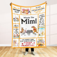 Load image into Gallery viewer, Custom Grandma Blanket with Beloved Characters Blanket PopCulturePrints