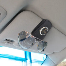 Load image into Gallery viewer, Personalized Monogram Name Letter - Stylish Sunglasses Holder for Car Visor Sunglasses Holder For Car Visor PopCulturePrints