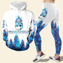 Load image into Gallery viewer, Custom Camping Girl Hoodie & Leggings Set - Forest Adventure Design AOP Products PopCulturePrints