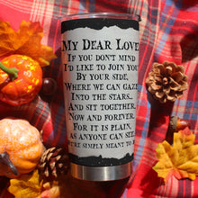Load image into Gallery viewer, Personalized Halloween Couple Tumbler - Spooky Love Gift & Valentine's Day Gifts Tumbler Cup PopCulturePrints