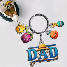 Load image into Gallery viewer, Fruit Dad Keychain - A Unique Personalized Gift for Dads Keychains PopCulturePrints