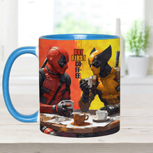 Load image into Gallery viewer, But First Coffee - Antihero Mug Accent Mug PopCulturePrints