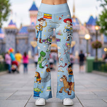Load image into Gallery viewer, “Adventure Awaits!” - Friendship Adventure Flare Leggings - Personalized Gift for Friends and Loved Ones Shorts and Pants PopCulturePrints