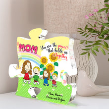 Load image into Gallery viewer, Personalized Acrylic Plaque for Mom with Kids Design Shaped Plaques PopCulturePrints