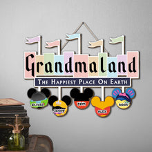Load image into Gallery viewer, Personalized Grandma's Happiest Place Wood Sign Wood Sign PopCulturePrints