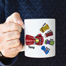 Load image into Gallery viewer, Personalized Superhero Dad Mug - You're Simply the Best Coffee Mug PopCulturePrints