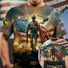 Load image into Gallery viewer, “Honor Their Service” - Custom Veteran 3D Shirt - Personalized Gift for Veterans & Their Loved Ones AOP Products PopCulturePrints