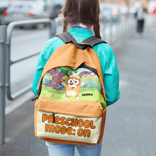 Load image into Gallery viewer, Personalized Preschool Mode: On Backpack Backpack PopCulturePrints