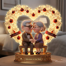 Load image into Gallery viewer, Adventure Is Out There - Romantic Old Couple Light Box, Personalized Gifts For Couples Light Box PopCulturePrints