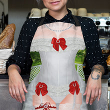 Load image into Gallery viewer, Personalized Naughty Military Style Apron for Women Aprons PopCulturePrints