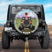 Load image into Gallery viewer, Personalized Girl Jeep Phone Case - Customizable Name & Design Tire Covers PopCulturePrints