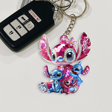 Load image into Gallery viewer, "A Guiding Star for Every Mom - Personalized Keychain for Mom, Grandma, and More!" Keychains PopCulturePrints