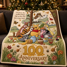 Load image into Gallery viewer, Sometimes the smallest things bring the biggest joy - 100th Anniversary Childhood Cartoon Blanket - Personalized Gift for Everyone
