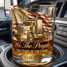 Load image into Gallery viewer, 250 Years Of Freedom Round Glass - Personalized Gifts For Trucker Lovers 03pglu110626 Glass PopCulturePrints