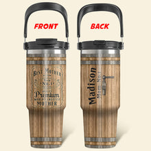 Load image into Gallery viewer, Best Mom Ever - Personalized Whiskey Barrel Tumbler for Mom, Grandma, and Loved Ones Tumbler Cup PopCulturePrints