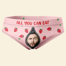 Load image into Gallery viewer, Custom All You Can Eat Couple's Women's Briefs Boxer Briefs PopCulturePrints