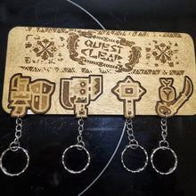 Load image into Gallery viewer, Quest Clear Key Holder - Unique Gift for Gaming Fans Keychains PopCulturePrints