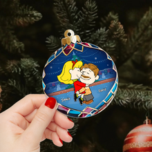 Load image into Gallery viewer, Custom Cartoon Couple Christmas Ornament - Personalized Holiday Gift for Valentine's Day Gifts Ornament PopCulturePrints