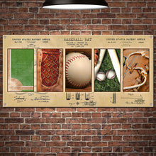 Load image into Gallery viewer, Customizable Metal Wall Art for Baseball Fans - Personalized Name Design Metal Signs PopCulturePrints