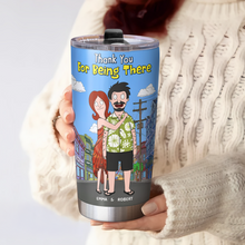 Load image into Gallery viewer, Thank You For Being There - Personalized Tumbler for Couples Tumbler Cup PopCulturePrints