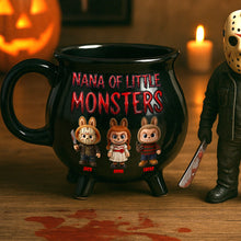 Load image into Gallery viewer, Mom Of Little Monsters: A Personalized Gift for Halloween - Custom Cauldron Mug Cauldron Mug PopCulturePrints