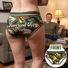 Load image into Gallery viewer, Reserved For My Veteran Darling Woman Brief - Personalized Gifts For Her