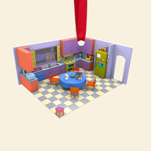 Load image into Gallery viewer, Custom Movie Lover Christmas Ornament - Isometric Room Design Ornament PopCulturePrints