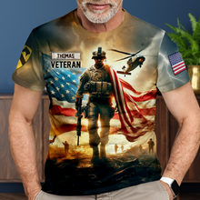 Load image into Gallery viewer, “Honor Their Service” - Custom Veteran 3D Shirt - Personalized Gift for Veterans & Their Loved Ones AOP Products PopCulturePrints