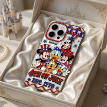Load image into Gallery viewer, "Celebrate Freedom with Disney Magic!" - Patriotic Cartoon Crew Phone Case - Personalized Gift for Family and Friends Phone Case PopCulturePrints