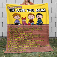 Load image into Gallery viewer, Personalized We Love You Mom Blanket | Perfect Gift for Mother's Day Blanket PopCulturePrints