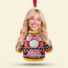 Load image into Gallery viewer, Cute Christmas Sweater Ornament - Custom Photo Gifts for Family Ornament PopCulturePrints