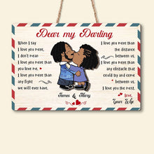 Load image into Gallery viewer, Romantic Personalized Couple Wood Sign - Perfect Gift for Lovers Wood Sign PopCulturePrints
