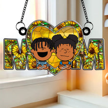 Load image into Gallery viewer, Personalized Suncatcher Ornament for Mom - Heartwarming Gift Ornament PopCulturePrints