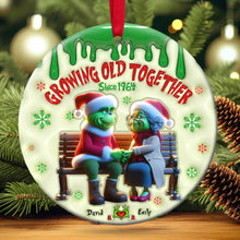 Load image into Gallery viewer, Personalized Couples Ornament - Growing Old Together | Valentine's Day Gifts Ornament PopCulturePrints