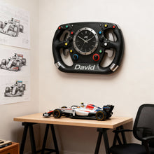 Load image into Gallery viewer, Rev Up Your Space: Steering Wheel Acrylic Wall Clock - Personalized Gift for Speed Enthusiasts Hanging Wall Clock PopCulturePrints