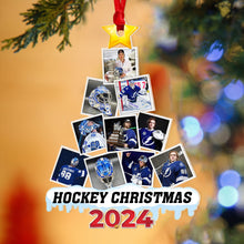 Load image into Gallery viewer, Personalized Ice Hockey Lover's Christmas Ornament - 2024 Edition Ornament PopCulturePrints