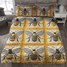 Load image into Gallery viewer, Custom Bee Lover's Quilt Bed Set Blanket PopCulturePrints